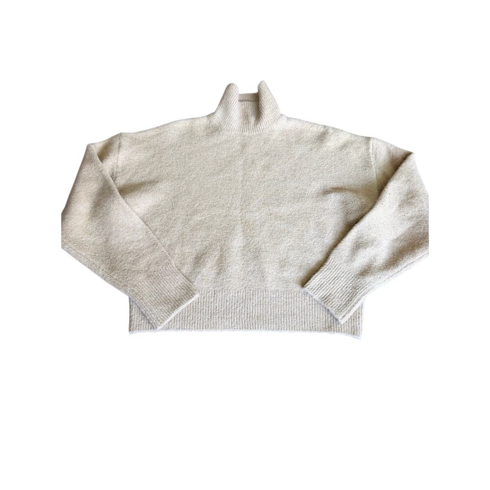 Truth by republic tan knit turtleneck sweater small